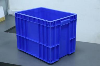 Blue 40 To 60 Kilograms Rectangular Plastic Crates For Fruit And Vegetables Storage