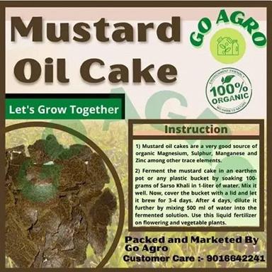 Brown No Artificial Flavour No Preservatives High In Protein Go Agro Mustard Oil Cake