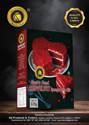 Red Velvet Sponge Cake Mix For Fluffy And Soft Cake Pack Size: Small Size
