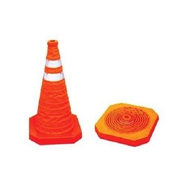 Light Weight Immaculate Finish Non Breakable Portable Perfect Shape Retractable Traffic Cones For Road Safety