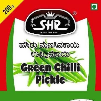 200Gm Home Made Organic Green Chilli Pickle Without Added Artificial Color Additives: No