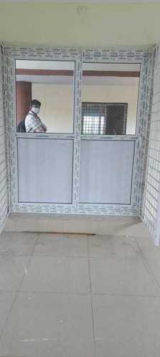 Highly Durable Glass Window With Silver Colour Outer Design Application: Doors