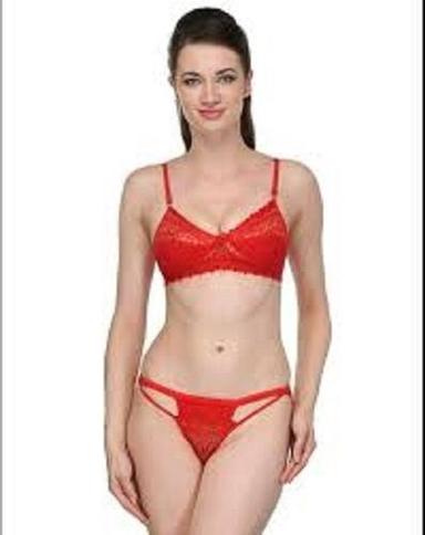 लाल त्वचा के अनुकूल दैनिक पहनने के लिए आरामदायक महिलाओं के लिए नेटेड ब्रा पैंटी सेट का आकार: अनुकूलित
