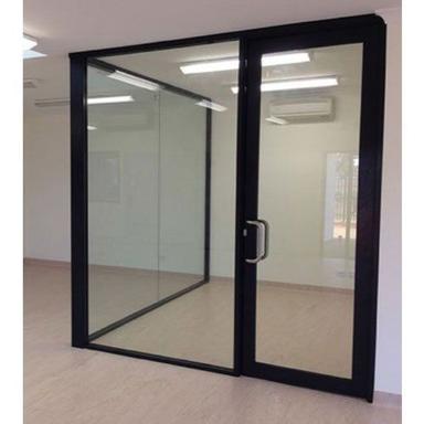Black Glass Aluminium Doors Used In Hotel, Home And Office