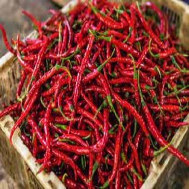 Dried Red Spicy Chilli Pepper Used In Indian Dishes