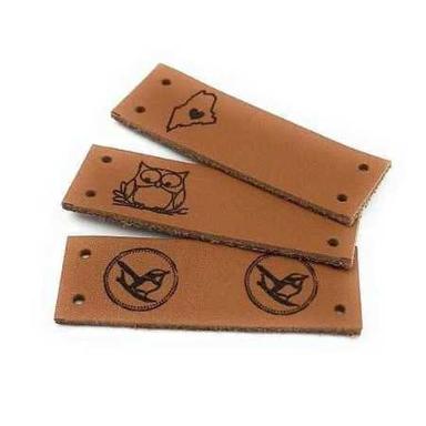 Multiple Washable And Waterproof Customized Jeans Pu Leather Labels For Garment Industry