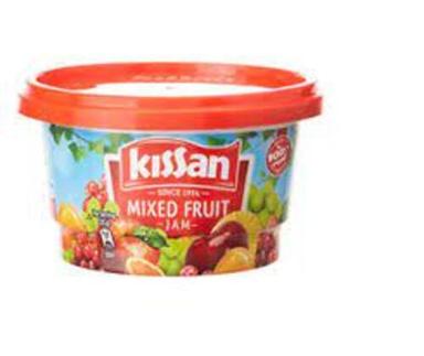 Round Fresh And Natural Delicious Taste And Healthy Kissan Mixed Fruit Jam 