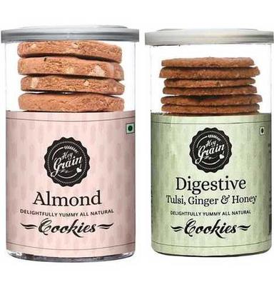 Delightfully Yummy All Natural 100% Fresh Hey Grain Ragi And Oats Cookies Calories: 389