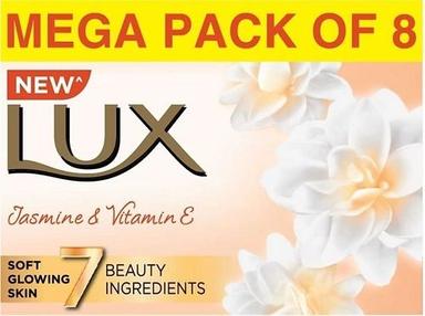 Lux Jasmine And Vitamin E Body Soap For Soft Glowing Skin, Mega Pack Of 8