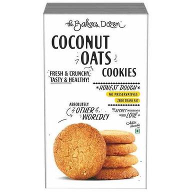 Delicious Taste And Mouth Watering Coconut Oats Cookies Biscuits Fat Content (%): 45 Percentage ( % )