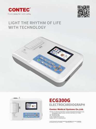 Three Channel Electric Ecg Machine Zoncare Imac 300 For Medical Use Battery Life: 2 Years