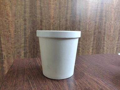 Disposable Round White 750 Ml Double Poly Coated Paper Food Container With Lid Application: Hotel