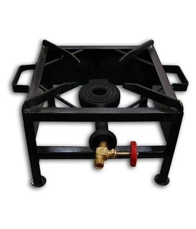 Powder Coating Square Commercial Manual Mild Steel Single Gas Stove Burner With Fitted Brass Hose Pressure: Low Pressure N/Cm2