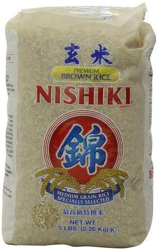 100% Pure And Organic Nishiki Premium Medium Grain Brown Rice, 5-Pound Admixture (%): 5-10%