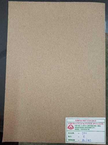 Coated 100% Recycled Fluting Paper With Natural Brown Shade And 70 Gsm To 250 Gsm