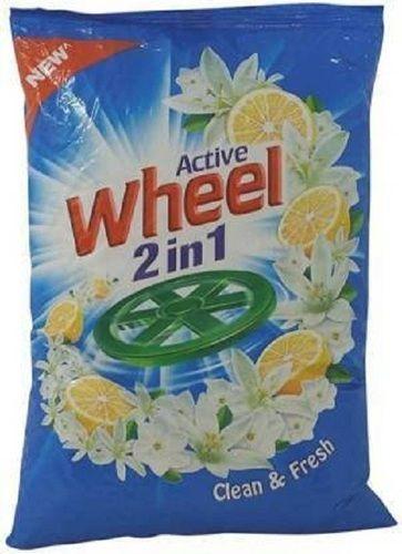 Active Wheel 2 In 1 - Clean And Fresh (Blue) Detergent Powder 1 Kg Benzene %: 100%