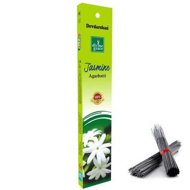 Devdarshan Charcoal Free Jasmine Floral Fragrance Incense Stick For Pooja Burning Time: 20-25 Minutes