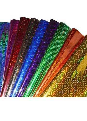 Colorful Glitter Wrapping Paper Roll Plastic Sheets Metallic Gift Wrapping