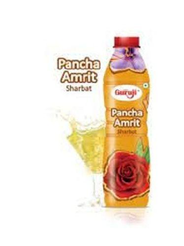 Delicious Taste Pancha Amrit Sharbat Orange Colour Fruit Flavoured Packaging: Glass Bottle