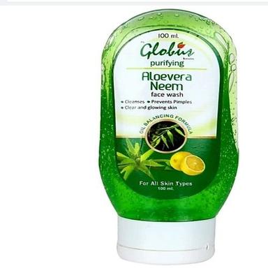 Globus Aloe Vera And Neem Tulsi Face Wash With Aromatic Fragrance For Men Color Code: Green