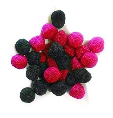 Blackberry And Raspberry Fruit Jelly Sweet And Delicious Candy, Easy To Digest, Good Flavor  Fat Contains (%): 10 Grams (G)