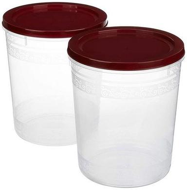 Transparent Food Grade Brown Color Plastic Container For Storing Pulses