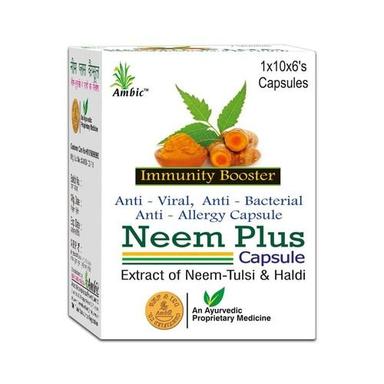Neem Plus Capsule Age Group: For Adults