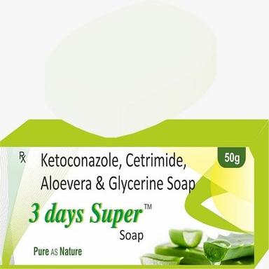 Green Ketoconazole Cetrimide Natural Aloe Vera Glycerine Soap For Dry Skin