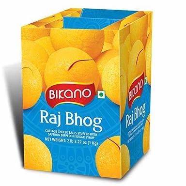 100% Tasty And Pure Sweet Yellow Color Bikano Rajbhog Sweets, 1Kg Fat: 37 Grams (G)