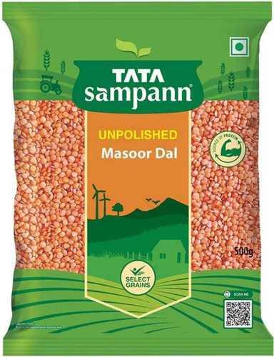 100% Natural Organic And Healthy Tata Sampann Unpolished Masoor Dal Split, 500G Pack Of 1 Admixture (%): 12%