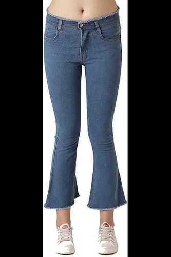 Women'S Slim Fit Stretchable Light Blue Color Denim Jeans  Age Group: 13-15 Years