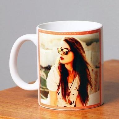 Photo Printed White Ceramic Mug For Promotional And Personal Gift Porcelain