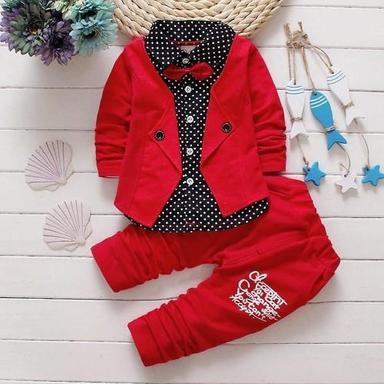 Eco Friendly And Stylish Blazer Style Red Colour Full Sleeves Boy Coat And Pant  Age Group: Kids