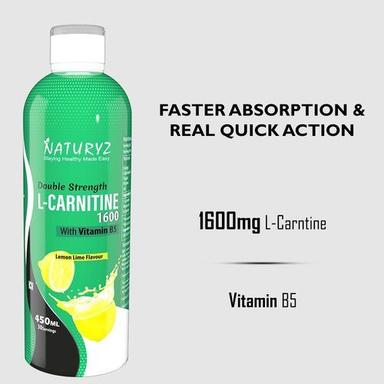 Naturyz Lemon Lime Flavor 100% Vegetarian L-Carnitine 1600 With Vitamin B5 Liquid Efficacy: Promote Nutrition