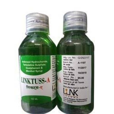 Ambroxol Hydrochloride Terbutaline Sulphate Guaiphenesin And Menthol Linktuss Syrup General Medicines
