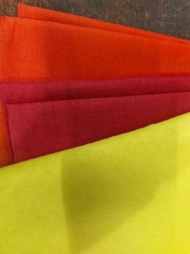 Washable Red And Yellow Colour Mixed Polyester Lining And Blouse Fabric