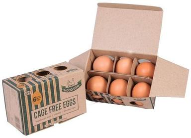 Large Brown Chicken Eggs 6 Pieces Bird Flu Free Covered With Brown Recycled Paperboard Egg Weight: 16 Grams (G)