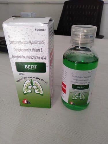 Befit Syrup Highly Effective In Dry Cough 100Ml Bottle, Packaging Box General Medicines