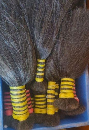 Easy to Install Double Drawn Grey Hair