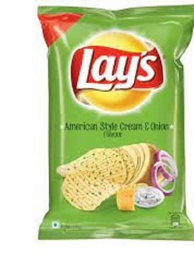 Potato Cream Onion Flavor Crispy And Crunchy Green Lays Chips Packaging Size: Packets