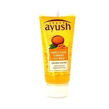No Side Effect Skin Friendliness Ayush Pimple Clear Turmeric Face Wash Color Code: Yellow