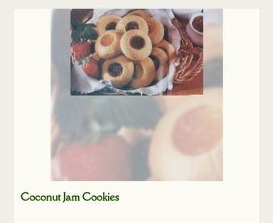 Low-Fat Delicious Taste And Mouth Watering Crunchy Coconut Jam Cookies