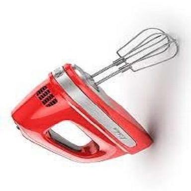 Speed Digital Hand Mixer With Turbo Beater For Mixing Stainless Steel Material (Red) Application: Kitchen