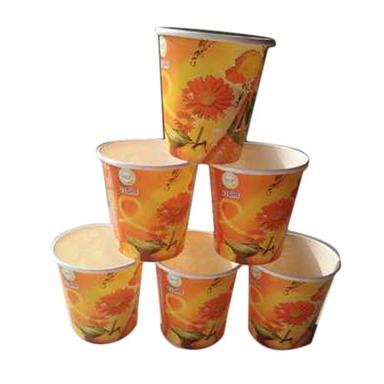 White Anti Leakage Printed Disposable Paper Cup For Drinking Water Or Juice