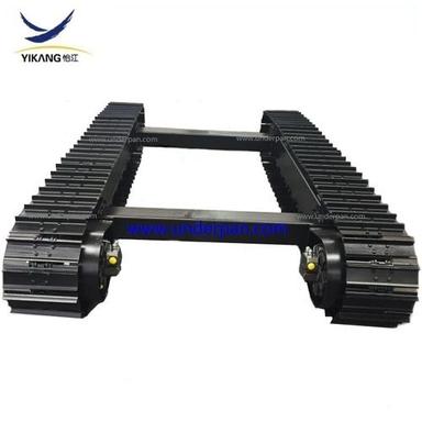 Black Rubber Track Crawler Undercarriage For Construction Machinery