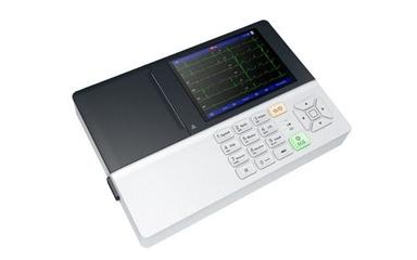 Multi Color Ecg Machine With 2 Usb Ports And Rs232 Port And Weight 1.3 Kg, 5 Inch Lcd Screen