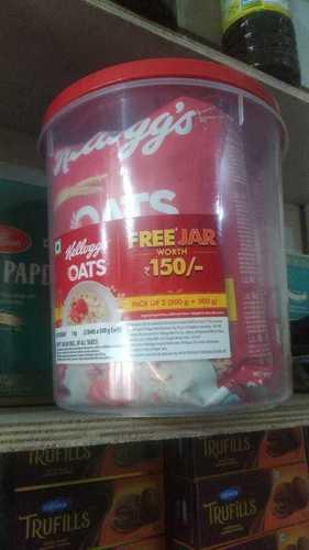 Gluten-Free Good Source Of Fiber And Digestive System Kellogg'S Oats Pack Of 2 500Gx2 With Free Plastic Jar