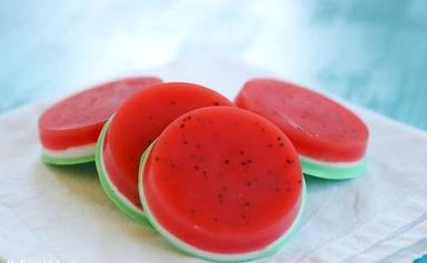 Red Refreshing Herbal Watermelon Bath Soap Suitable For All Skin Types