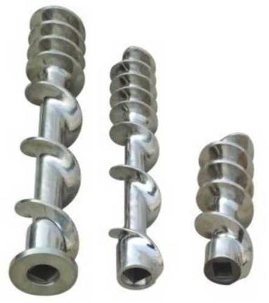 Polished Non Corrosive And High Strength Silver Colour Metal Feed Screw, 6-9 Mm