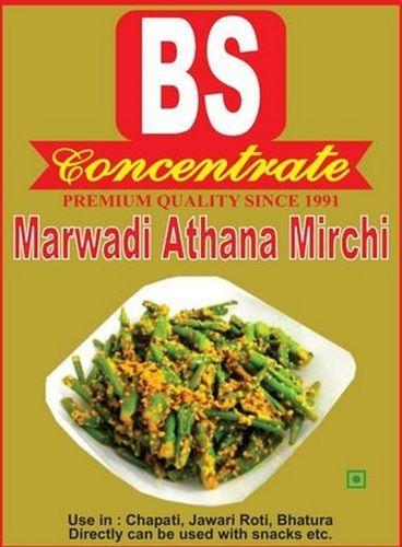 Fresh Hot And Spicy Rajasthani Marwari Athana Mirchi Pickle Ingredients: Green Chillies